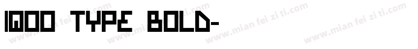 iQOO type Bold字体转换